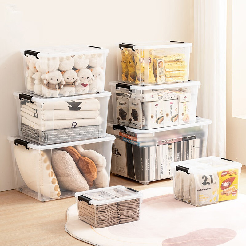 MingCart กล่องพลาสติก 120 ลิตร มีล้อและตัวล็อค เก็บของได้เยอะ หลากหลายขนาด