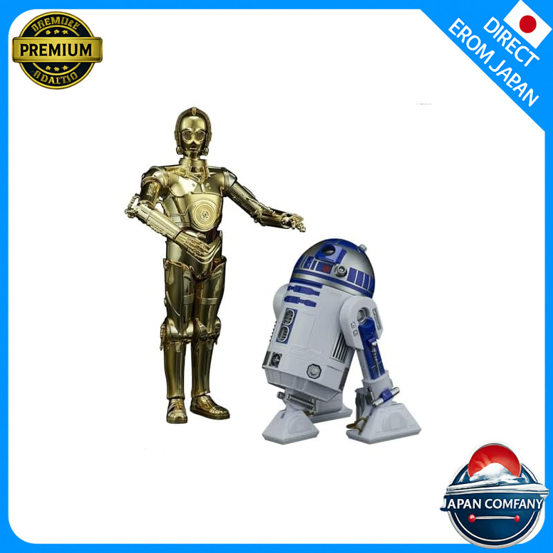 BANDAI SPIRITS Star Wars 1/12 C-3PO & R2-D2 Color-Coded Plastic Model