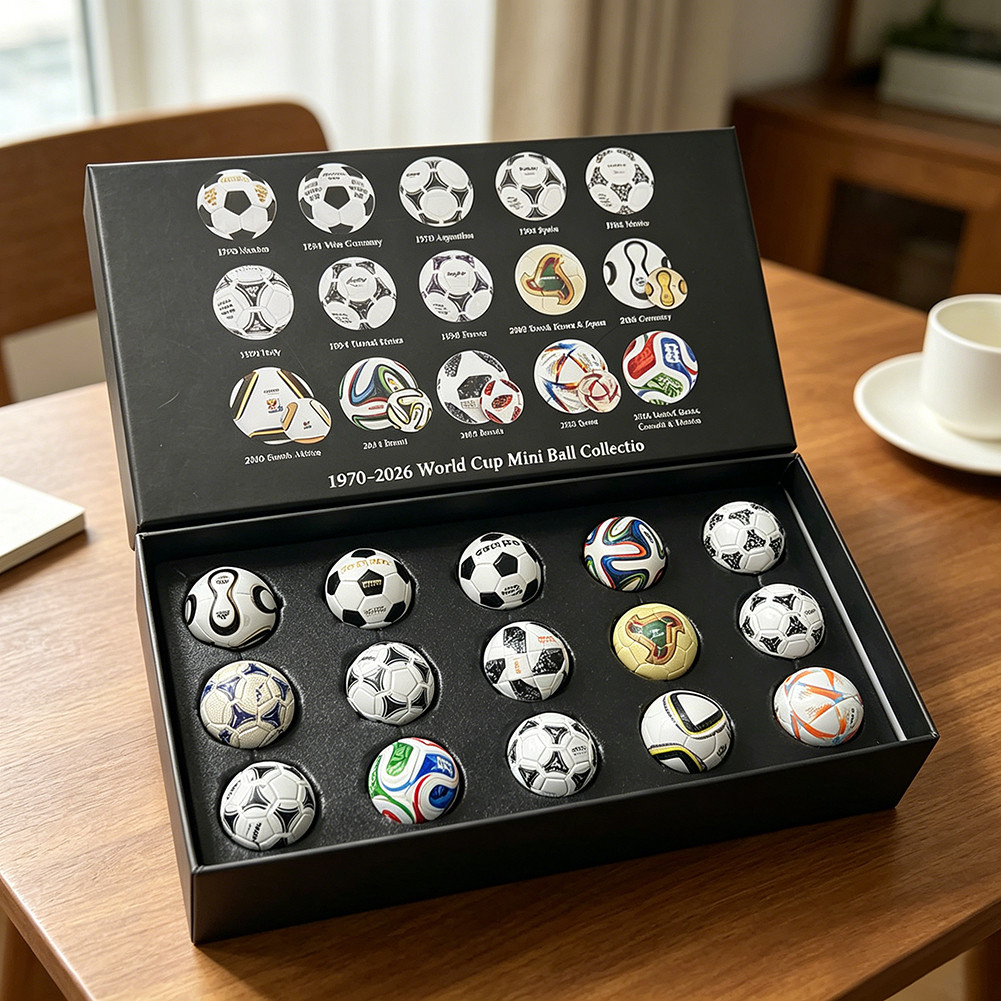 Handcrafted Mini Soccer Ball Figurines (1970-2026) The Ultimate Soccer History Collection Great Present Idea