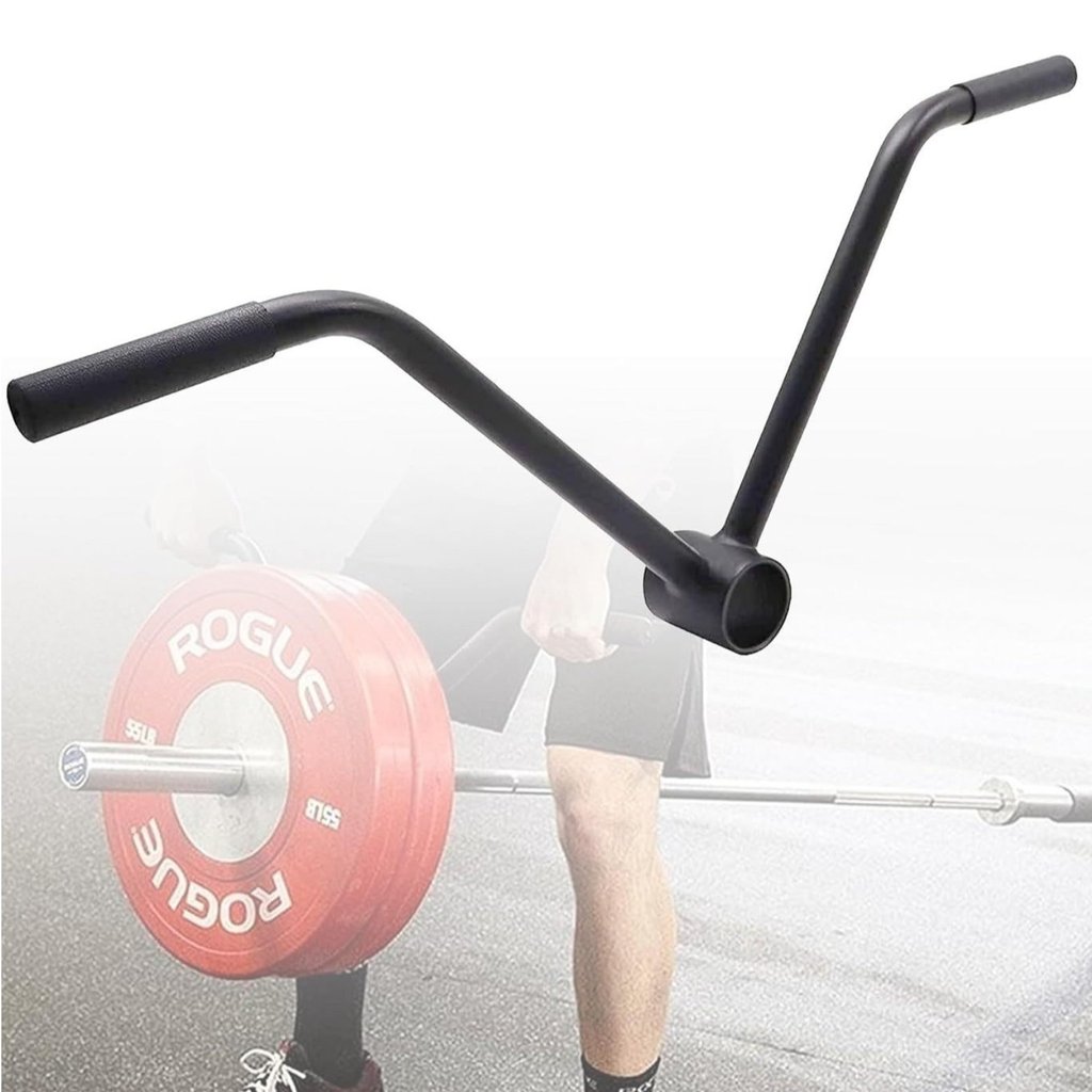 Deadlift Helper T-Bar Row Handle Heavy Duty Angled Bar Row Handle เหล็กแข็งสําหรับออกกําลังกายที่บ้า