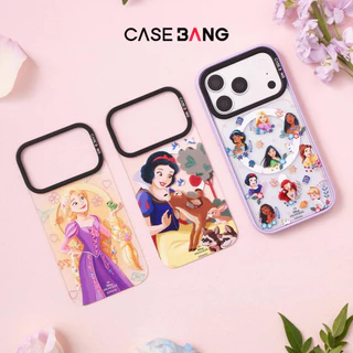 【เคสแม่เหล็ก+แผ่นหลัง】 เข้ากันได้กับ iPhone 13-17,CASEBANG Disney Princess ImagiSnap เคสแม่เหล็ก, เปลี่ยนได้ด้านหลัง, การป้องกันการตกของทหาร