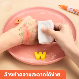 ใหม่ล่าสุด ลอยน้ำปากกาเมจิก ปากกาวาดภาพระบายสีน้ำสำหรับเด็ก ของเล่นวาดภาพ แถมช้อน magic floating marker tattoo pen