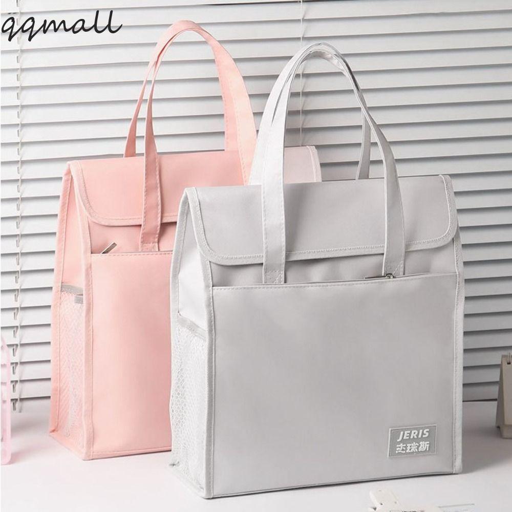 Qqmall กระเป๋าเอกสาร ขนาด A4 จุของได้เยอะ เรียบง่าย สําหรับนักเรียน