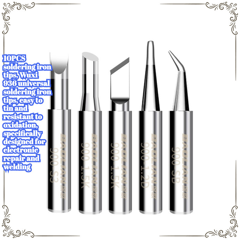 [BL-C-LMF] 10PCS หัวแร้งเคล็ดลับ Solderless 936 ปลายหัวแร้งสากลง่ายต่อการบัดกรีการเชื่อมซ่อมอิเล็กทร