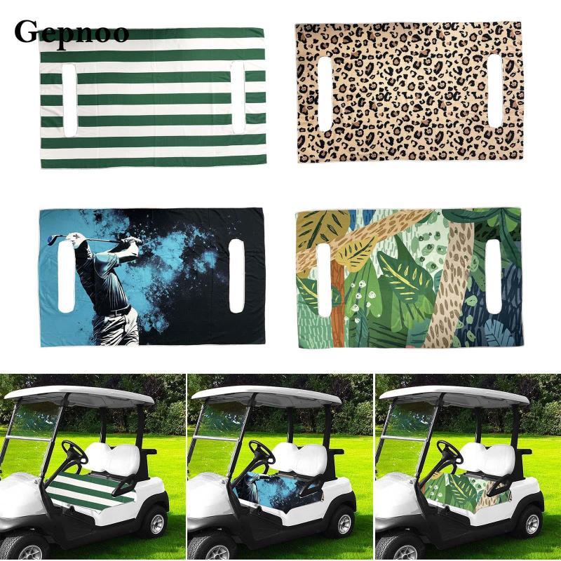 Gepnoo Golf Cart Seat Cover Golf Cart Seat Towel ทําความสะอาดง่ายติดตั้งง่ายทนทานอุปกรณ์เสริมสําหรับ