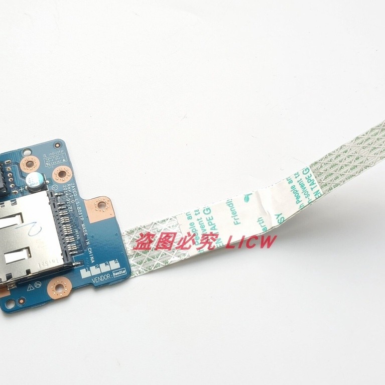 ใหม่ USB สําหรับ DELL Inspiron 15 5545 5447 5547 5548 P39F LS-B011P 0GH3NY 006C3H SD Card Reader พอร