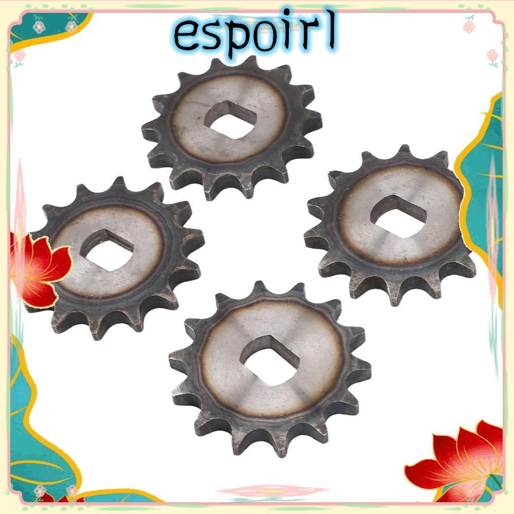 ESPOIR 4 ชิ้นเฟืองโซ่, 428 14T เหล็กไฟฟ้าสกู๊ตเตอร์เฟือง, Dueable H หลุม 12x17 มิลลิเมตรมอเตอร์เกียร