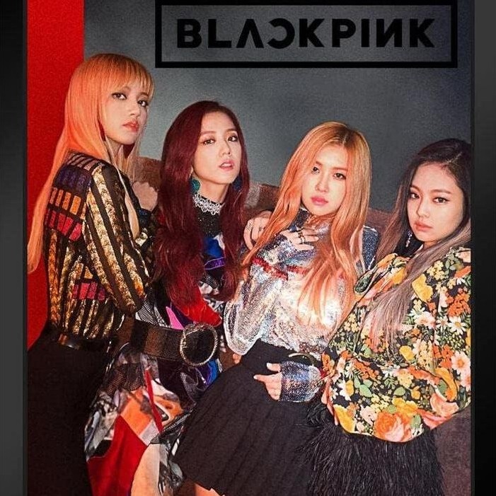 โปสเตอร์ Blackpink Mercise เล่น Fire Group Photo Rose Lisa Jisoo Jennie Kpop Merch อัลบั้ม Kpop ตกแต