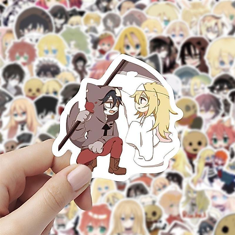 300 แผ่นรุ่น Q Killing Angel สติกเกอร์การ์ตูนอะนิเมะสองมิติ Regier zack Zack น่ารักคู่มือสติกเกอร์ 3