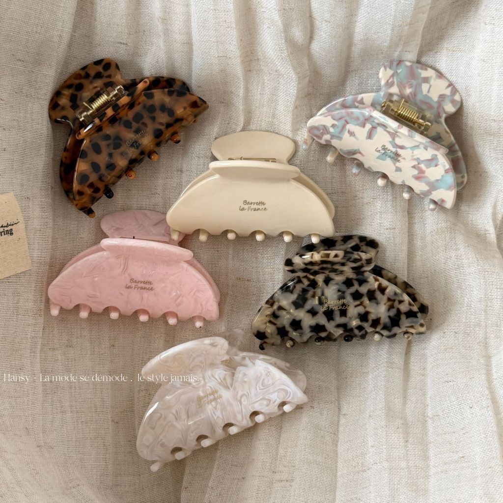 กิ๊บติดผมกรดอะซิติกเกาหลีหญิงคลิปฉลามกลาง