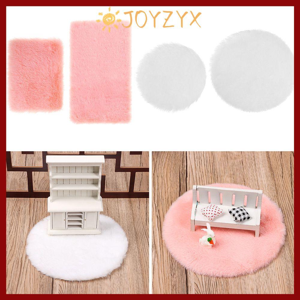 in stockJOYZYX พรมขนจิ๋ว ของขวัญ เล่น House Photo Props พรมปูพื้นขนาดเล็ก