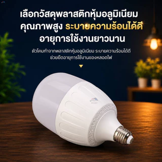 หลอดไฟ LED รุ่นอัพเกรด พร้อมขั้วสายไฟ E27 ยาว 4 เมตร 35W 45W 55W 65W 85W แสงขาว แสงวอร์ม