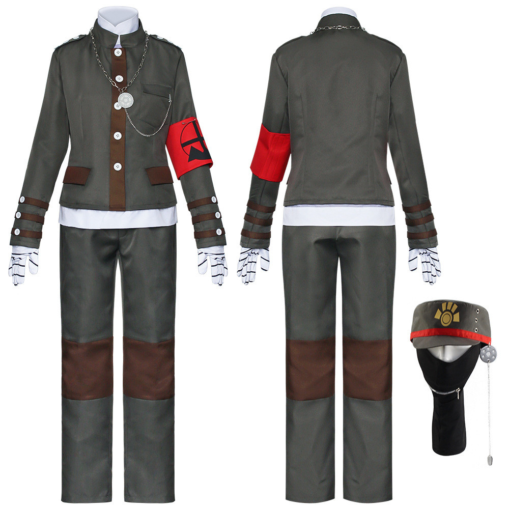 คอสเพลย์ Danganronpa: ชุดคอสตูมคอสเพลย์ Shinkomiya Issei ชุดอนิเมะ 2D ครบชุด