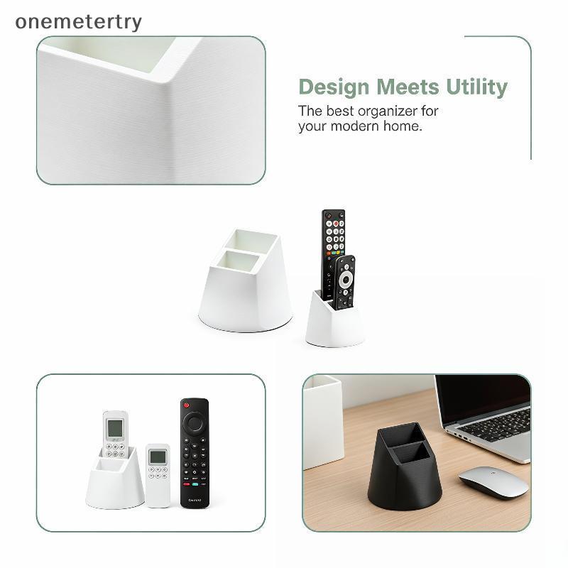 EM Desktop TV Remote Organizer Dualpartments สําหรับห้องนั่งเล่นตัวย่อ Setup n