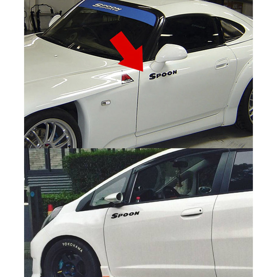 ดี1 ดี1.P-A135 HONDA SPOON สติ๊กเกอร์ดัดแปลง Fit New Fit Civic New Civic GK5 สติ๊กเกอร์ติดรถ