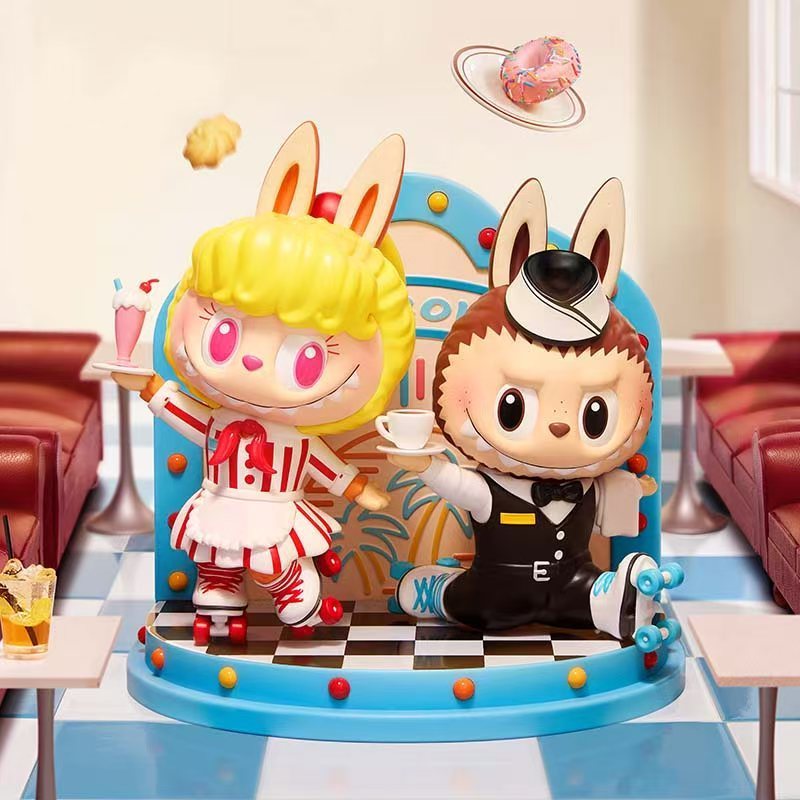 POPMART POPMART THE MONSTERS ของขวัญรูปร้านอาหาร Retro Fast