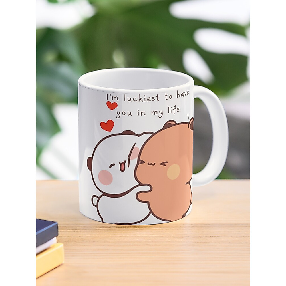 กระเช้า | ของขวัญ ของขวัญ | Im Luckiest To Have You In My Life Bubun And Dudu 2023 แก้วกาแฟ