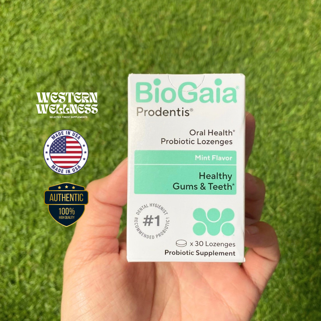 Prodentis, Promotes Healthy Gums & Teeth - BioGaia (รสมิ้้นท์ 30 เม็ด) ไบโอกาย่า โพรไบโอติก สุขภาพเหงือกและฟัน