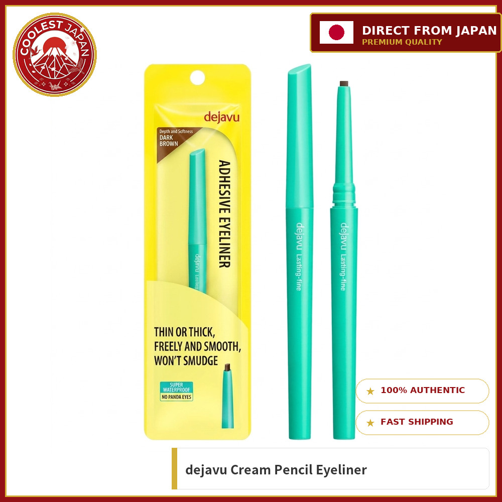 dejavu Lasting Fine Adhesion Eyeliner Cream Pencil - สี Dark Brown | ดินสอเขียนขอบตาเนื้อครีม กันน้ำ