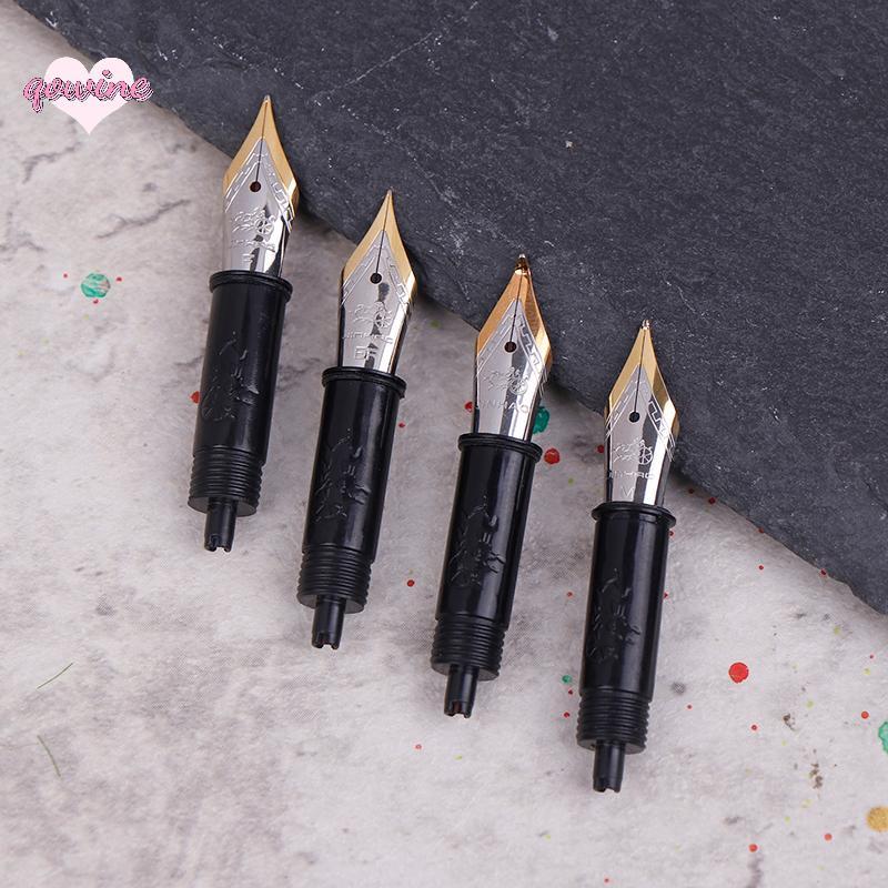 [qowine] จินห่าว 1 ชิ้น #5 Fountain ปากกา Nibs เปลี่ยนโลหะ EF/F/M สําหรับ 82 88 95 100 Mini ปากกาโรง