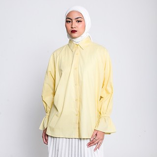 (Dope and Adapt) - Sitha Shirt Baju Atasan Wanita Oversize Kemeja Wanita Tangan Panjang Basic Kasual