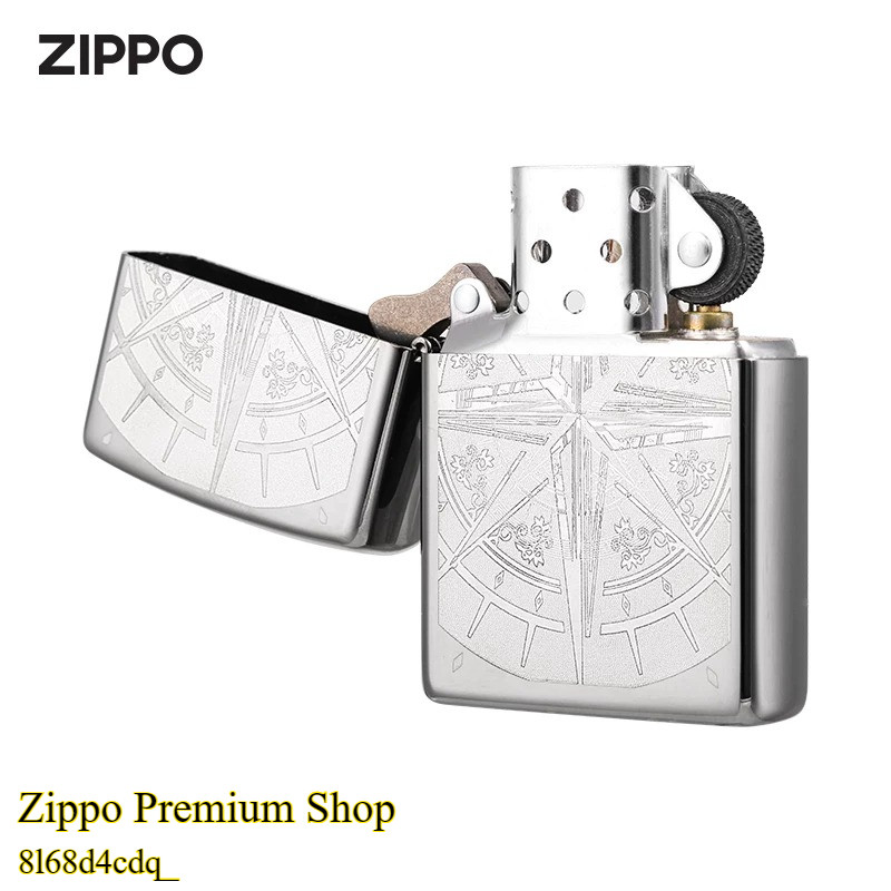 Zippo ของแท้ ไฟแช็กน้ำมัน เข็มทิศนำทาง ของขวัญผู้ชาย