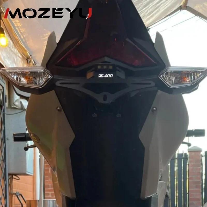 CN For KAWASAKI Z500 Z400 Ninja 500 400 2018- 24 2025 Z250 Rear Licence Frame Plate Holder Tail LED 