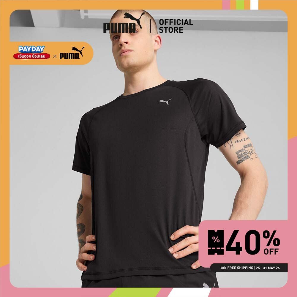PUMA Running เสื้อยืดวิ่ง VELOCITY สำหรับผู้ชาย สีดำ - 52660001