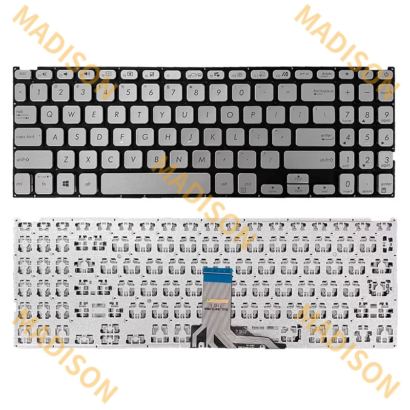 ใหม่เงิน US Backlit คีย์บอร์ดสําหรับ Asus VivoBook X515 X515E X515EA X515M X515MA X515J X515JA X515D
