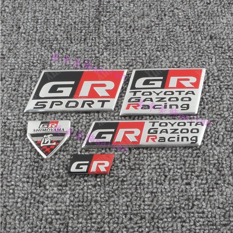 Xsd สติกเกอร์ด้านหลังโลโก้สําหรับ toyota gr craftsmen corolla camry ด้านข้างตกแต่ง badge gt86 พวงมาล