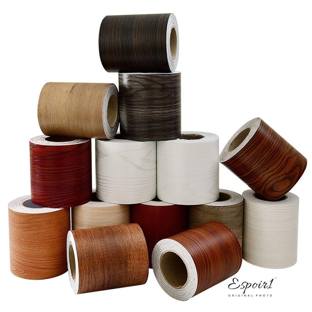 ESPOIR1 ไม้ PVC ไวนิล Decals กันน้ํา Self-กาว Wall Border สติกเกอร์