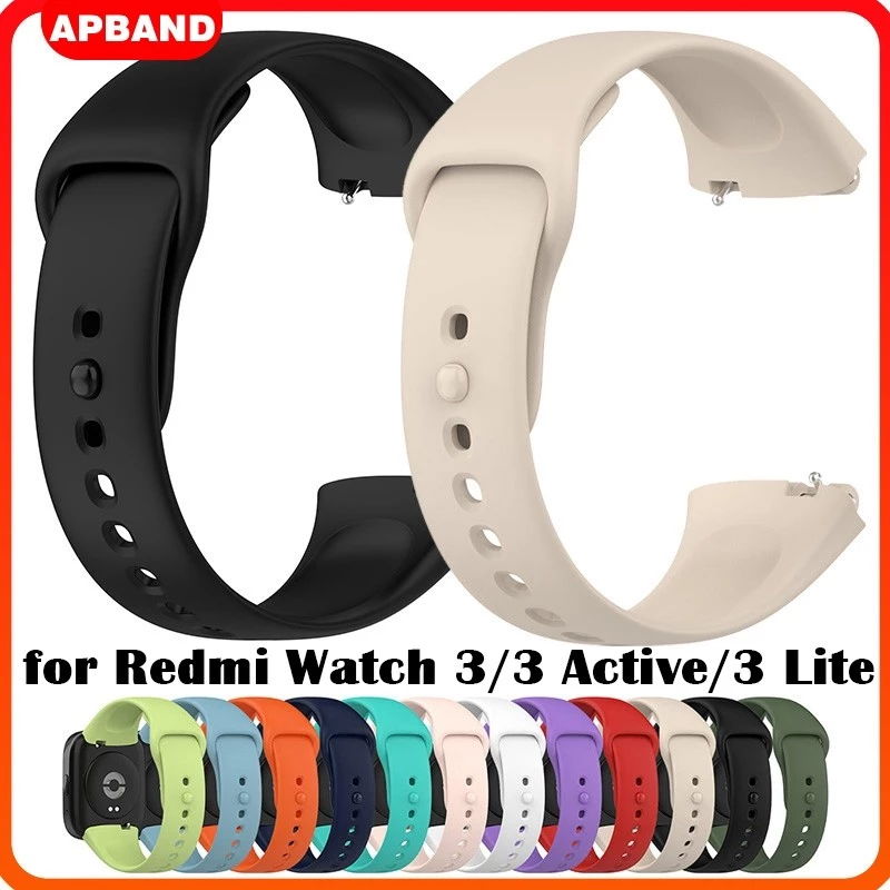 สายยางซิลิโคนสำหรับ Redmi Watch 3/3 Active mi Watch 3 lite smart watch Xiaomi Redmi Watch 3 lite