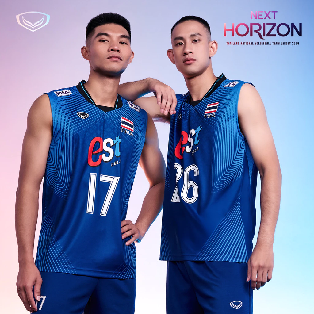 GRAND SPORT เสื้อวอลเลย์บอลทีมชาติชาย แขนกุด VNL 2026 รหัส : 014380