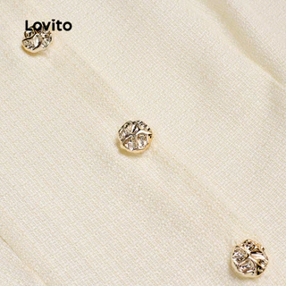 Lovito สง่างาม เสื้อกล้ามติดกระดุมหน้าสีพื้น สำหรับผู้หญิง รุ่น Lne38198 (หลากสี)