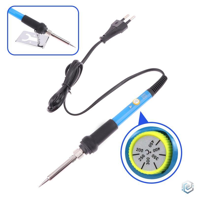 ชุด Oril หัวแร้งไฟฟ้า220V 60W, มีสินค้าในสต็อกหัวปลั๊ก pH ปรับอุณหภูมิได้สำหรับซ่อมแซมวงจรภายในบ้านเครื่องมือเชื่อม COD