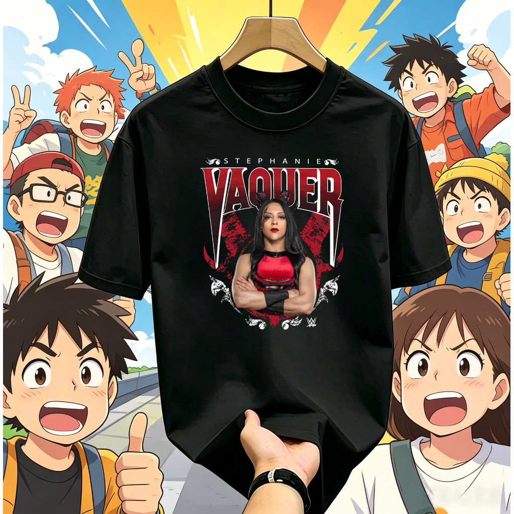 (จัดส่ง 24 ชั่วโมง) Stephanie Vaquer พิมพ์เสื้อยืดสำหรับผู้ชายและผู้หญิงทุกวัน