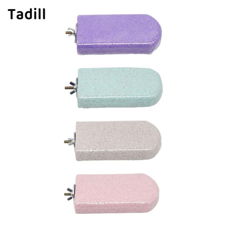 Tadill Bird Perch แพลตฟอร์มสนามเด็กเล่น Parrot Stand Foot Claws Trimmer Beak บดหินสําหรับ Caiques Conures Finch Budgies Macaws