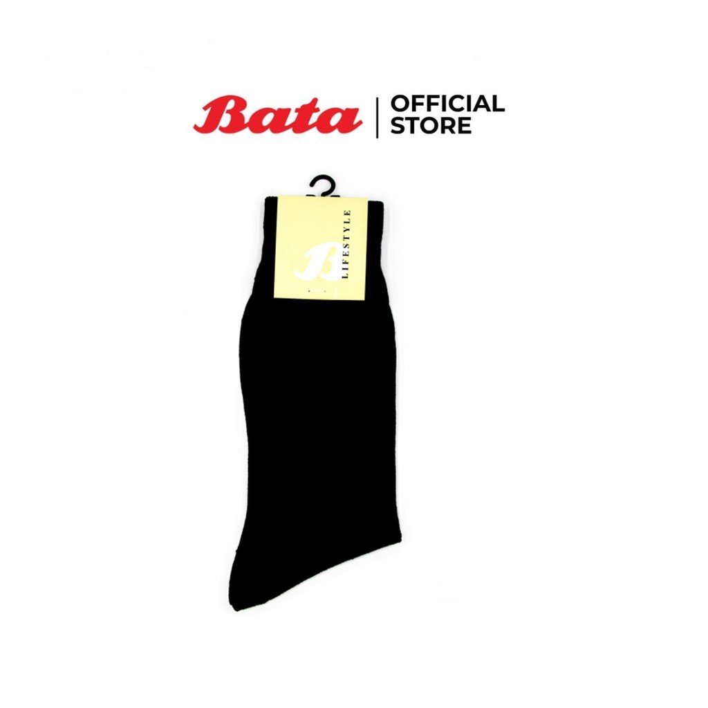 BATA บาจา SOCKS ถุงเท้าข้อ ยาว สำหรับผู้ชาย Free size สีดำ รหัส 9586000