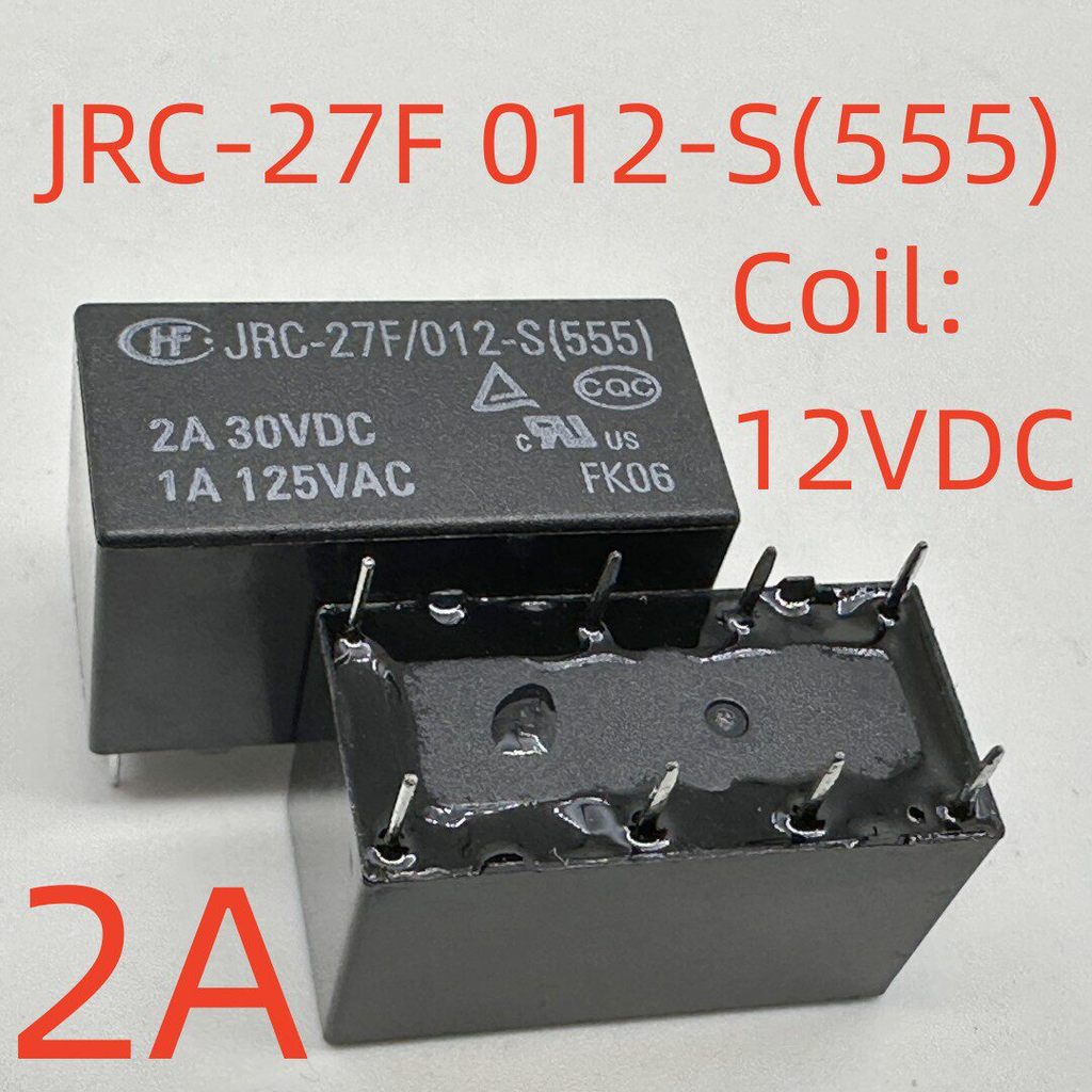 ยี่ห้อใหม่ 8-Pin 2A รีเลย์ JRC-27F 009/012-S/H (555)/M (092) 4078