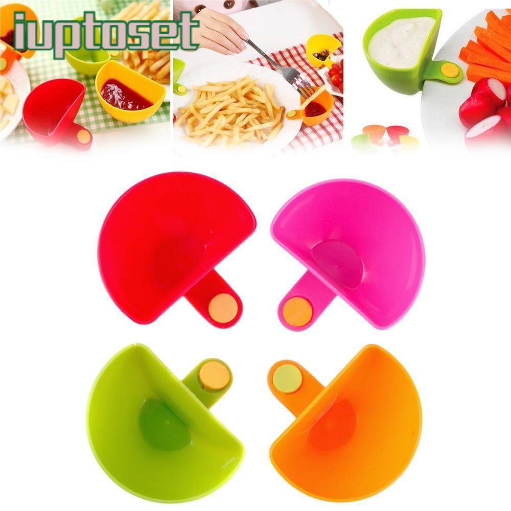 IUPTOSET ชามคลิปจุ่ม, Clip-On Multi-Purpose Spices Dip Container Bowl, Gadgets ครัวชามเครื่องปรุงพลา