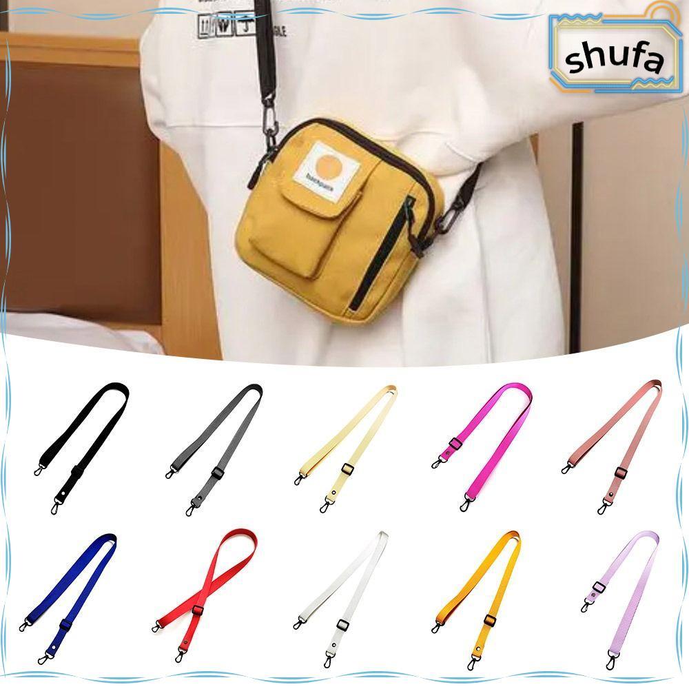 ชูฟา สายรัดกระเป๋า กระเป๋าสะพายข้าง,สีทึบปรับสายคล้องไหล่เชือกเส้นเล็ก,แฟชั่นเปลี่ยนไนลอนโทรศัพท์แขวนเชือกกระเป๋าอุปกรณ์เสริม