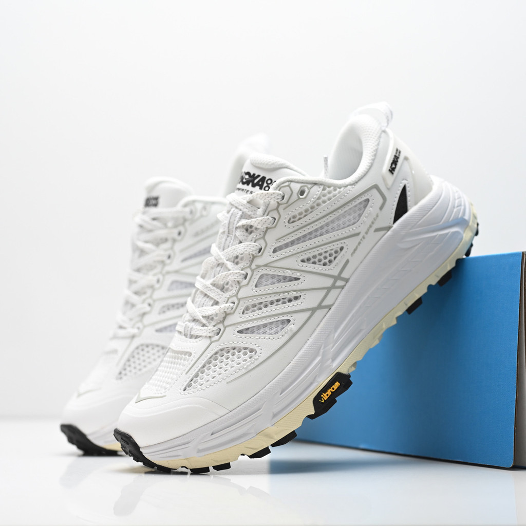 HOKA ONE ONE Stinson 7 รองเท้าวิ่งผู้ชายหนาเบาะ Breathable Professional Walking รองเท้าผ้าใบ