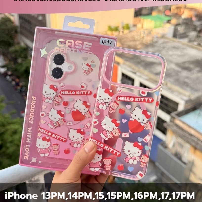 Kitty Case เคสชาร์จไร้สาย แม่เหล็กคิตตี้ 15 13PM 14PM 15PM 16PM 17 17PM S23Ultra S24ultra S25ultra S