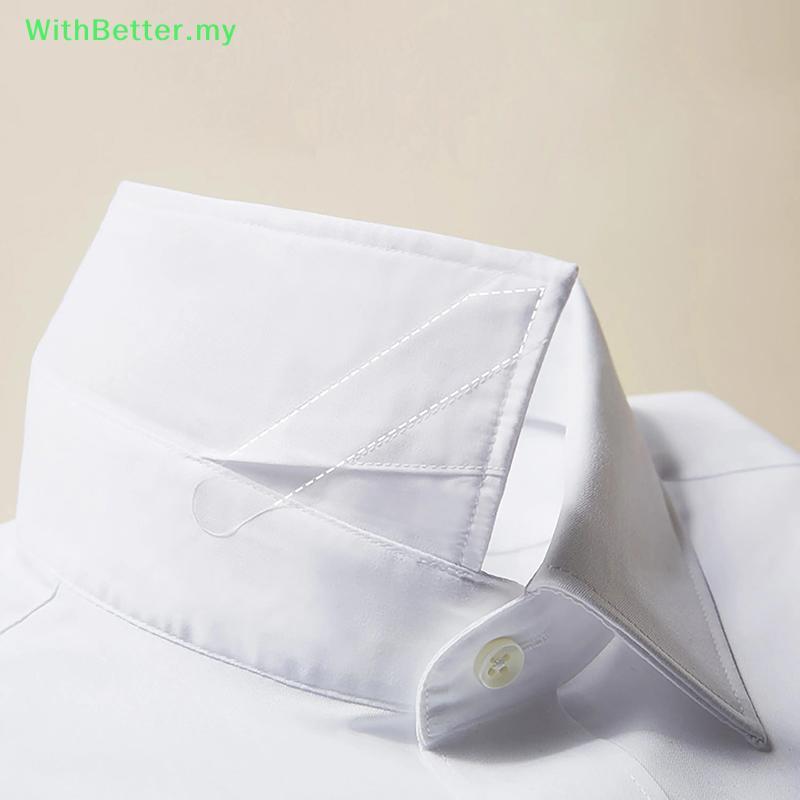 WithBetter 2 ชิ้น Collar Stay Stiffeners กระดูกสําหรับ Bussness Party เสื้อผู้ชายเงิน Gold COLLAR สน