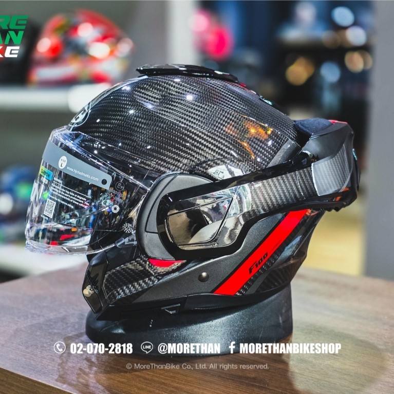หมวกกันน็อคยกคาง HJC รุ่น F100 Carbon ลาย Stan MC1