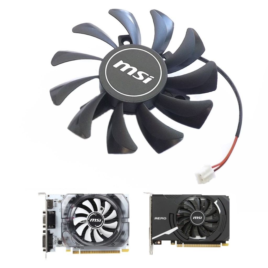 [หม้อน้ําขายร้อน] MSI MSI GT240 GT710 GT730 GT1030 พัดลมการ์ดกราฟิก 8010 พัดลม 2 Pins