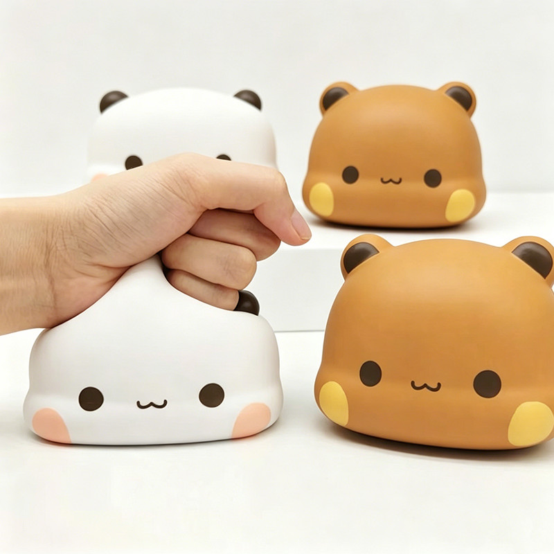 2 ชิ้น Yiers Bubu Dudu Squishy ช้า Rising Squeeze ของเล่นน่ารัก Panda ตุ๊กตาความเครียดบรรเทาของเล่นเด็กผู้ใหญ่ Anti Stress ของเล่น