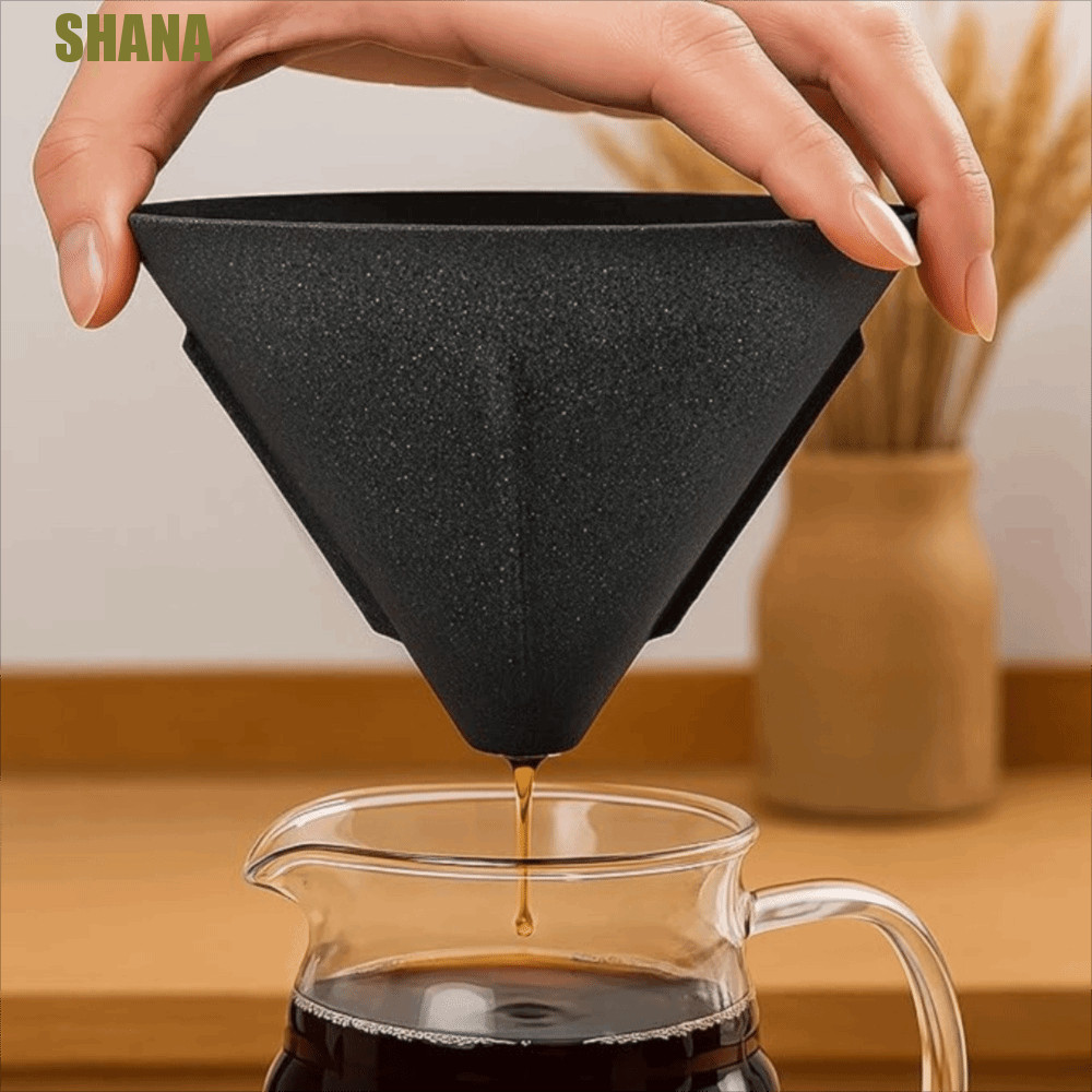 ชานา กรองกาแฟเซรามิกรูพรุนไมโคร, ที่กรองกาแฟแบบพกพาแบบไม่มีรูพรุน, การเดินทางกรองชาแบบใช้ซ้ําได้รูปกรวยที่ไม่ซ้ําใคร