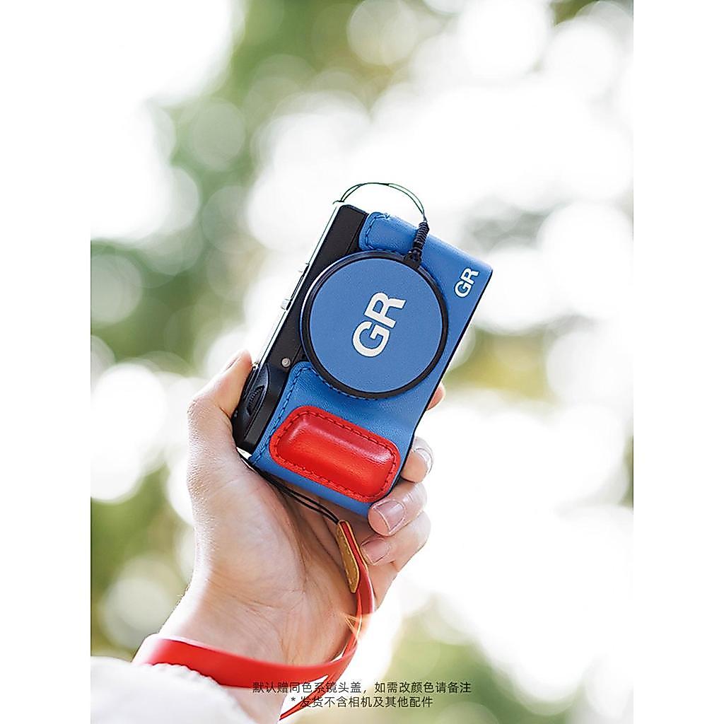 ปลาโง่อุปกรณ์เสริมดิจิตอลเหมาะสําหรับ ริโก กรัม4 เคสป้องกันกล้อง กรัม4hdf ชั้นแรกกล่องเก็บหนังแกะฐานจับแบบพกพา