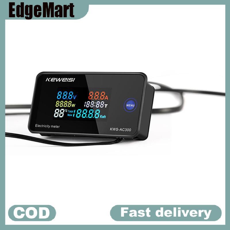COD KWS-AC300ดิจิตอล AC โวลต์มิเตอร์, มิเตอร์พลังงาน0-100A 50-300V LED